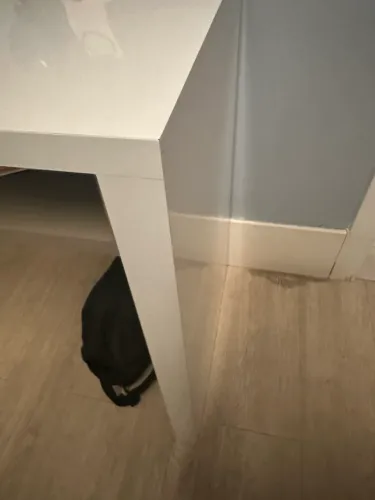 Vendo Mesa escrivaninha em marcenaria e laca branca e cinza