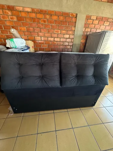 Cabeceira baú estilo sofá