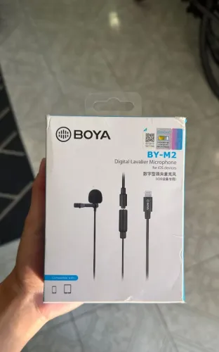 Microfone Boya Com Fio