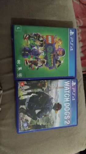 jogos ps4 : watch dogs 2 e lego de super vilans