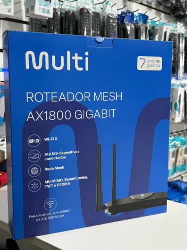 Roteador Mesh AX1800 DualBand Wi-Fi 6 + Sinal 5G 