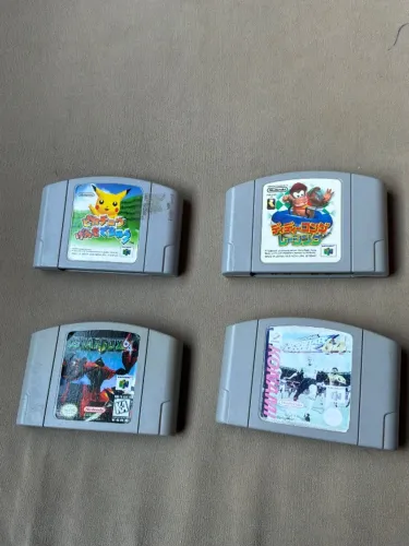 lote 4 jogos n64 originais