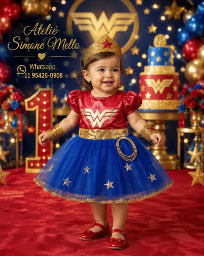 Vestido Mulher Maravilha