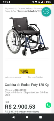 Vendo cadeira de rodas