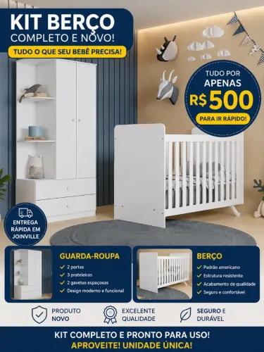? VENDO KIT BERÇO COMPLETO - OPORTUNIDADE! ?