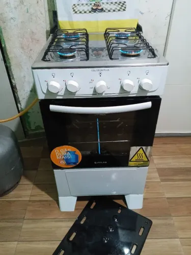 fogão atlas mesa inox bem conservado entrego