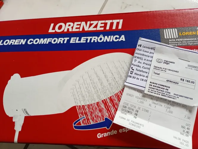 Chuveiro Lorenzetti 127v Novo