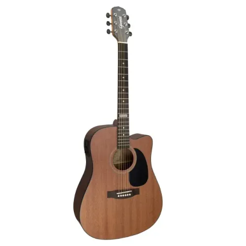 Violão Eletroacústico Giannini GF-1D CEQ Sapele Dreadnought Walnut Satin