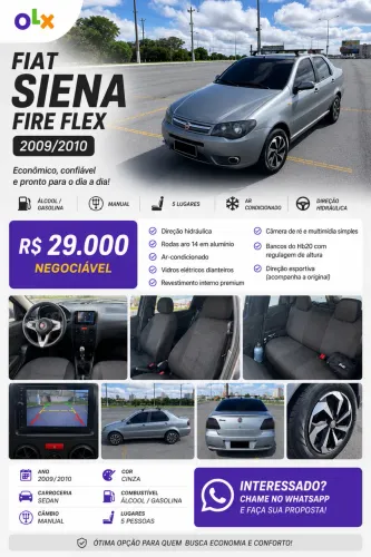 Fiat Siena 1.0/ EX 1.0 MPI Fire/ Fire Flex 8V 2010
