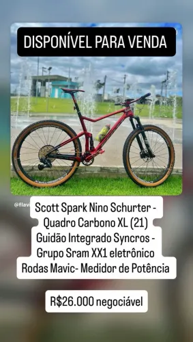 Bicicleta Scott Spark Full Niño Schurter RED