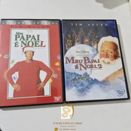 Dvd Meu Papai É Noel 1 e 2- Original Com Encarte Interno - ultra raro-colecionador