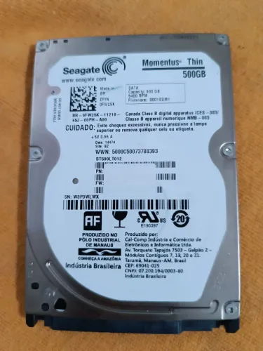 HD notebook 500gb SEMI NOVO )