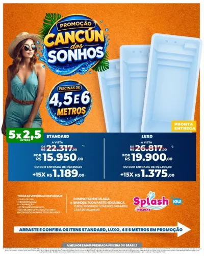 Piscina de fibra