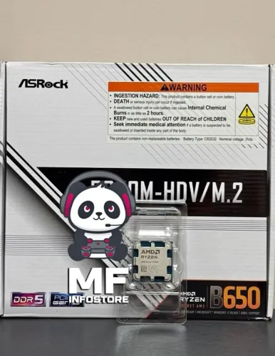 Kit AM5 B650M-HDV ASRock + Ryzen 7 8700F