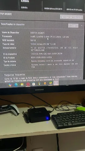 Pc para jogos e trabalho