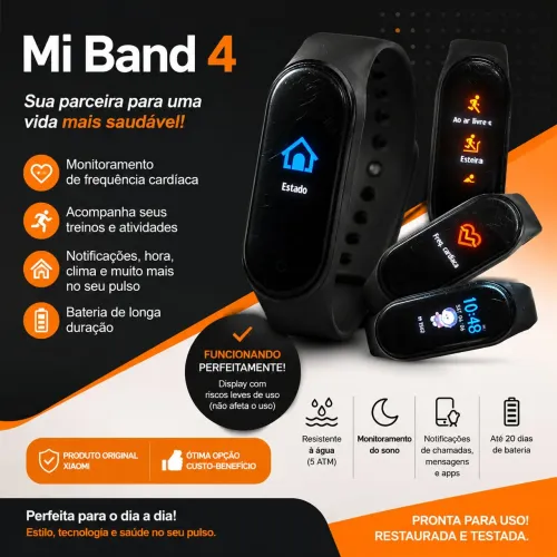 Relógio Mi band 4