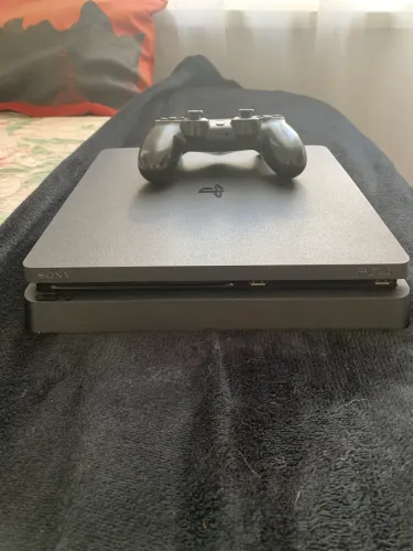 PS4 SLIM PRETO 870GB CONTROLE ORIGINAL