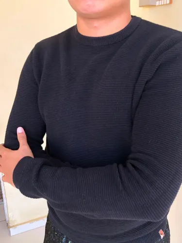 Suéter Comfort Tricot Marfinno - Masculino- Tamanho P