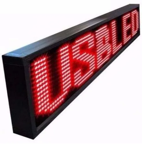 Painel De Led Letreiro Digital (130x20)