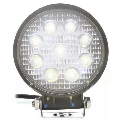 Farol De Milha Led Redondo 27w 12v/24v Carro Jeep Caminhão