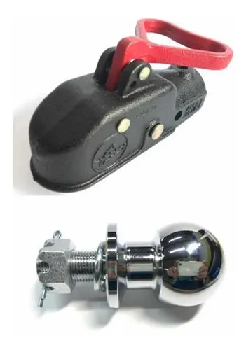 Munheca Para Reboque Carretinha + Esfera Cromada (bola 50mm)