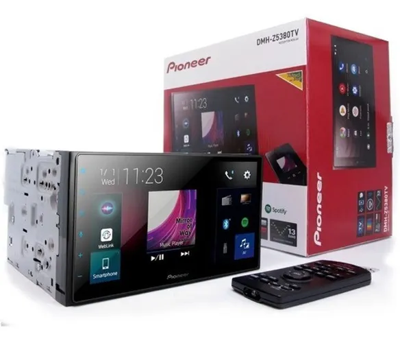Central multimidia Pioneer 2 din DMH Z5380TV Apple carplay TV 2din Youtube Bluetooth