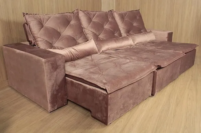 Sala sofá retrátil e reclinável 6 lugares