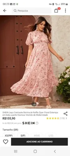 Vestido novo para gestante