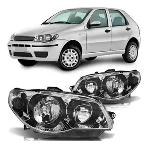 Farol Principal Fiat Palio 2006 à 2013 Cromado - Arteb