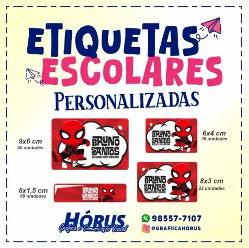 ETIQUETA VINIL ADESIVO R$ 55,00