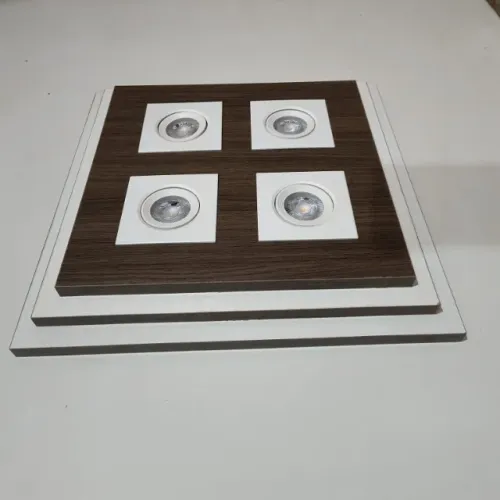 Luminária de MDF + LED