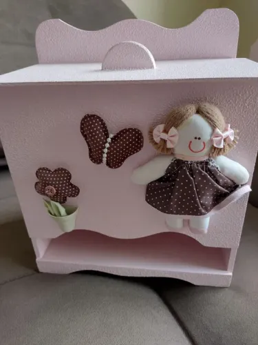 Porta Fralda Rosa Poá