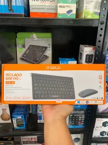 Teclado e mouse sem fio 
