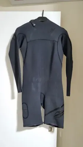 Short John Manga Longa 1mm Masculino Flexxxa Pro Uvsuit Surf - XGG