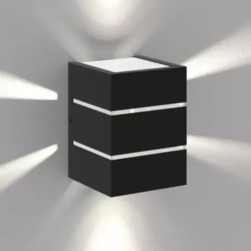 ARANDELA FRISOS E FACHO PRETA EXTERNA C/ LÂMPADA LED G9 5W