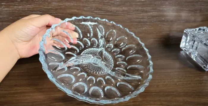 Petisqueira de vidro média