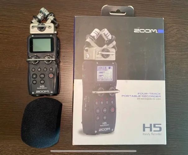 Gravador Zoom H5 + MicroSD 2 Gb