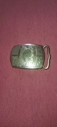 Rara e Antiga Fivela de Cinto banhado a Ouro