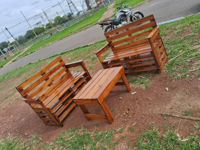 Jogo 03 peças ! Feito com pallet