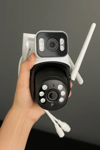 Câmera de Segurança COIBEU A28 Wi-Fi 4K Ultra HD Dual Lens