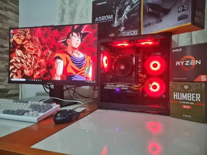 PC Gamer Ryzen 5 + RTX 3060 + MOnitor teclado e mouse