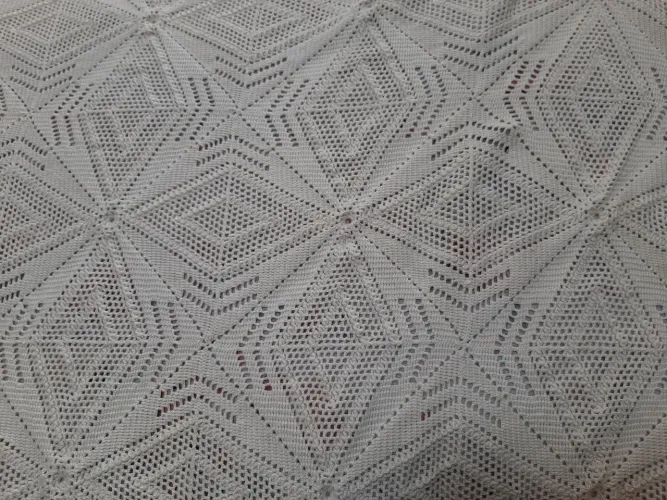 Colcha de crochê artesanal para cama casal ou Queen