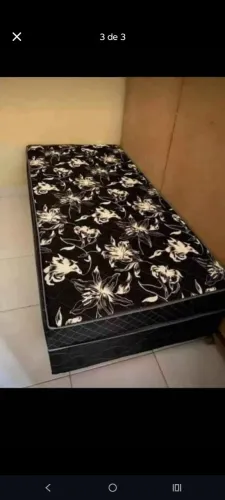 Cama box solteiro direto de fabrica com espuma de 5cm 