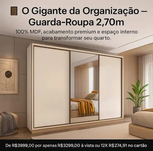 Guarda roupa de casal DIRETO DA FÁBRICA