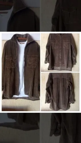 Jaqueta Masculina - Veludo - G+-/GG- Camisa Xasaco - Jaqueta de Veludo Cotelê