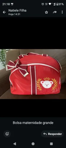 Bolsa maternidade grande GG