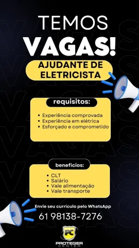 AJUDANTE DE ELETRICISTA 