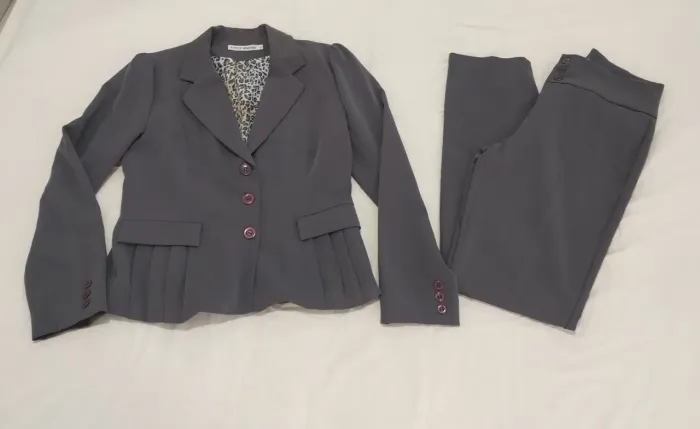Conjunto Alfaiataria feminino cor Cinza