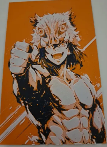 Quadro 3D Inosuke  Demon Slayer 