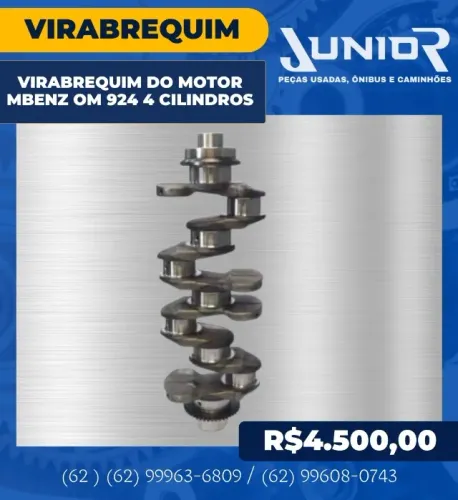 Virabrequim do Motor Mercedes Benz OM 924 4 Cilindros